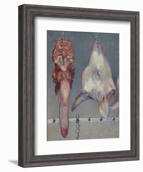 Calf's Head and Ox Tongue, C.1882-Gustave Caillebotte-Framed Giclee Print