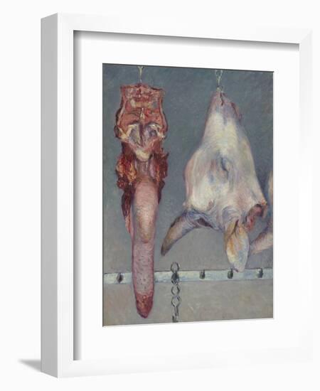 Calf's Head and Ox Tongue, C.1882-Gustave Caillebotte-Framed Giclee Print
