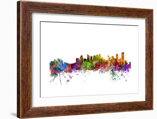 Calgary Canada Skyline-Michael Tompsett-Framed Art Print