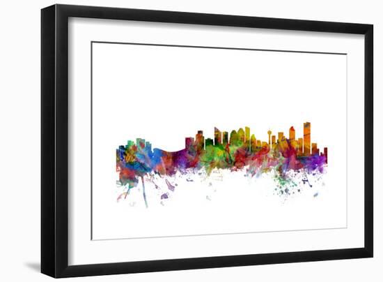 Calgary Canada Skyline-Michael Tompsett-Framed Art Print