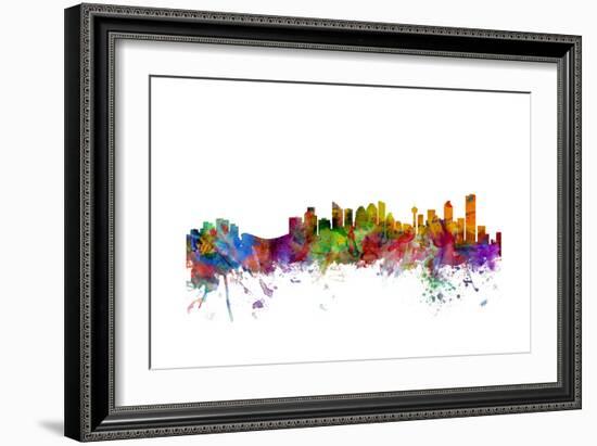 Calgary Canada Skyline-Michael Tompsett-Framed Art Print