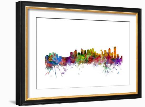 Calgary Canada Skyline-Michael Tompsett-Framed Art Print