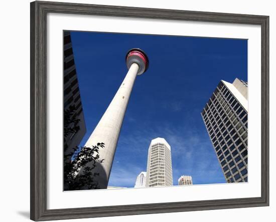 Calgary Tower, Calgary, Alberta, Canada, North America-Hans Peter Merten-Framed Photographic Print