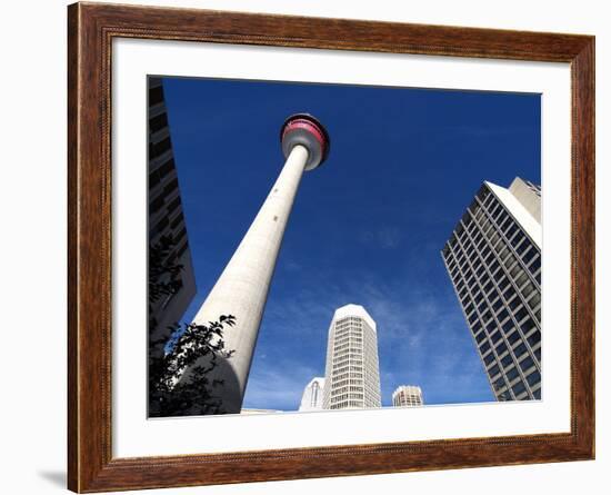 Calgary Tower, Calgary, Alberta, Canada, North America-Hans Peter Merten-Framed Photographic Print