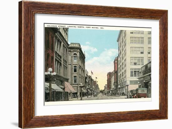 Calhoun Street, Fort Wayne-null-Framed Art Print