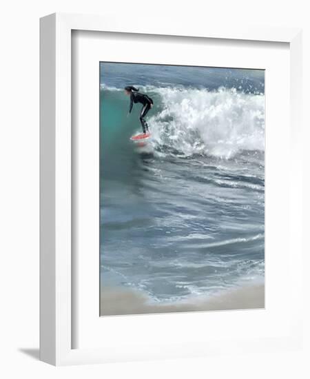 Cali Living Surfer Girl-Matthew Piotrowicz-Framed Art Print