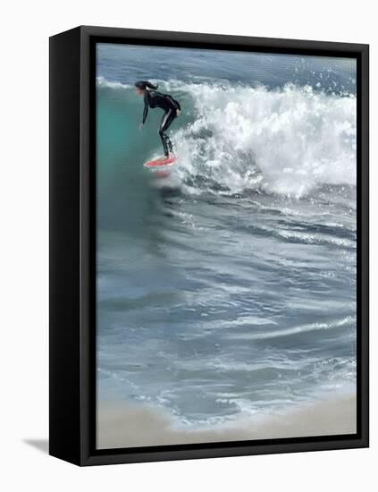 Cali Living Surfer Girl-Matthew Piotrowicz-Framed Stretched Canvas