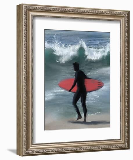 Cali Living Surfer Guy-Matthew Piotrowicz-Framed Art Print