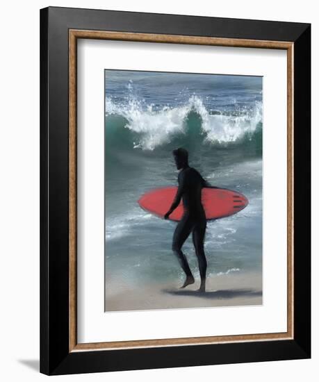 Cali Living Surfer Guy-Matthew Piotrowicz-Framed Art Print