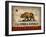 Cali State Flag License Plates-Design Turnpike-Framed Giclee Print