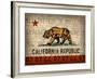 Cali State Flag License Plates-Design Turnpike-Framed Giclee Print
