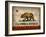 Cali State Flag License Plates-Design Turnpike-Framed Giclee Print