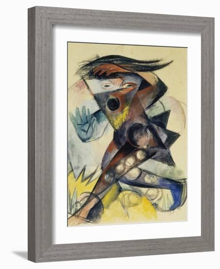 Caliban. Figure for Shakespeare's 'the Tempest', 1914-Franz Marc-Framed Giclee Print