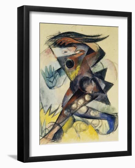 Caliban. Figure for Shakespeare's 'the Tempest', 1914-Franz Marc-Framed Giclee Print