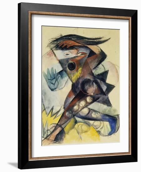 Caliban. Figure for Shakespeare's 'the Tempest', 1914-Franz Marc-Framed Giclee Print