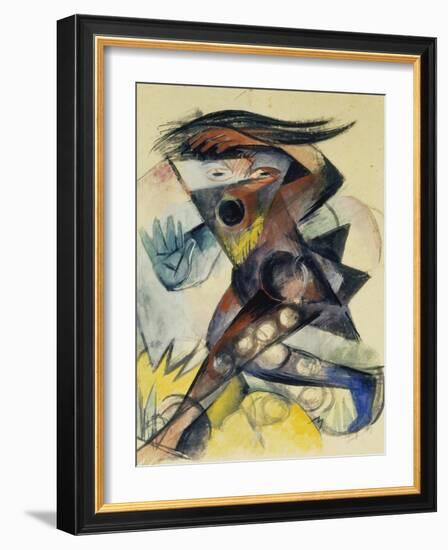 Caliban. Figure for Shakespeare's 'the Tempest', 1914-Franz Marc-Framed Giclee Print