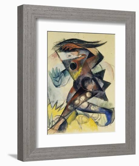 Caliban. Figure for Shakespeare's 'the Tempest', 1914-Franz Marc-Framed Giclee Print