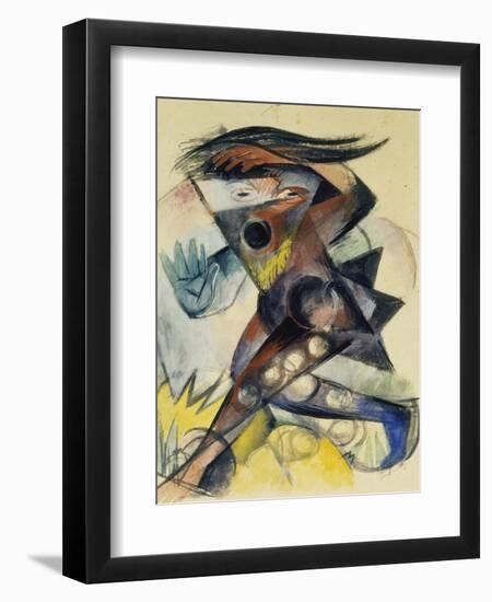 Caliban. Figure for Shakespeare's 'the Tempest', 1914-Franz Marc-Framed Giclee Print