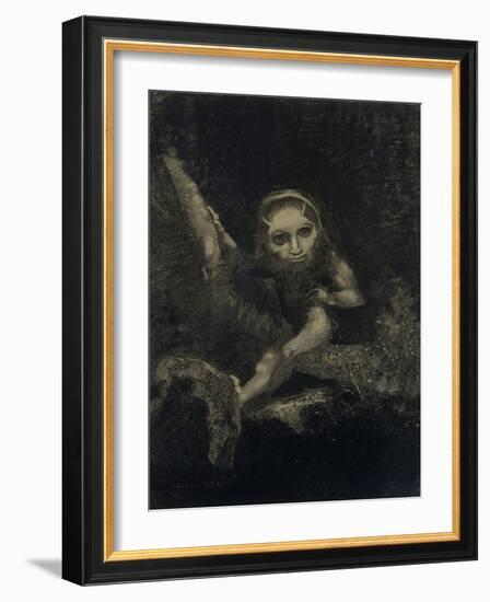 Caliban, petit monstre ou gnome-Odilon Redon-Framed Giclee Print