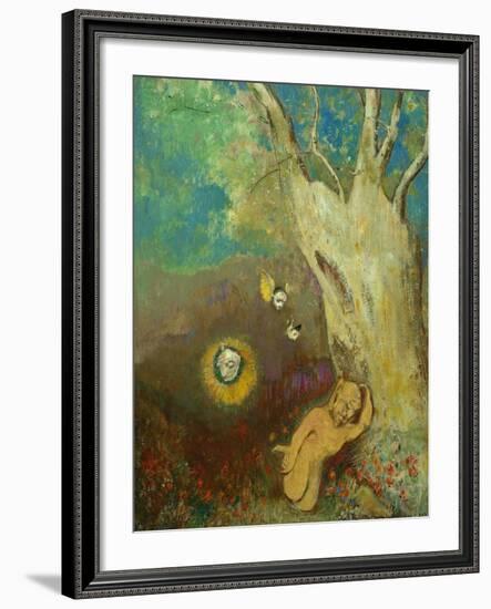 Caliban's Sleep (Shakespeare, the Tempest), 1895-1900-Odilon Redon-Framed Giclee Print