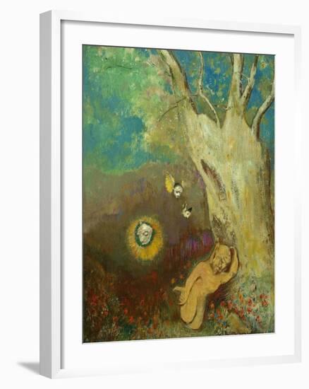 Caliban's Sleep (Shakespeare, the Tempest), 1895-1900-Odilon Redon-Framed Giclee Print