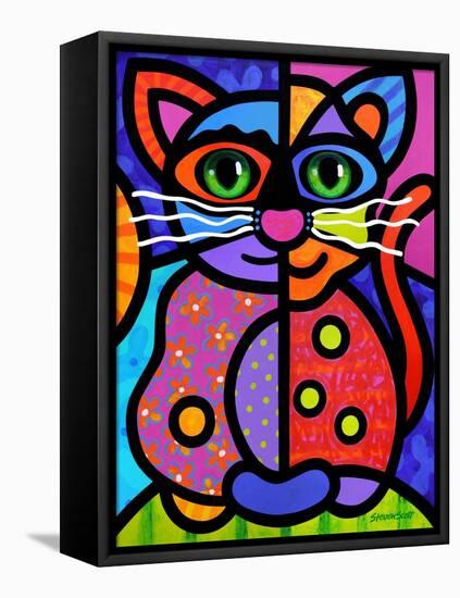 Calico Cat-Steven Scott-Framed Premier Image Canvas