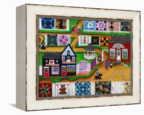 Calico Corner Country Quilt Show-Cheryl Bartley-Framed Premier Image Canvas