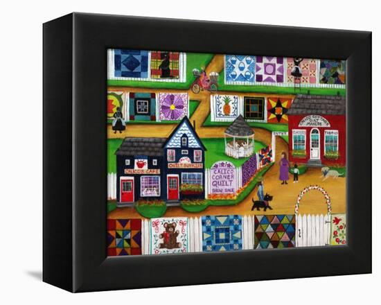 Calico Corner Country Quilt Show-Cheryl Bartley-Framed Premier Image Canvas