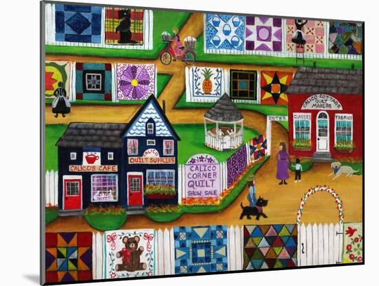 Calico Corner Country Quilt Show-Cheryl Bartley-Mounted Giclee Print