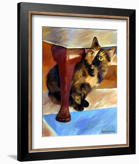 Calico Face-Robert Mcclintock-Framed Art Print