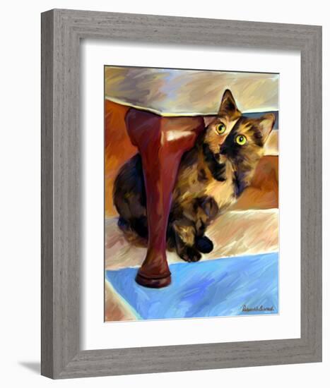 Calico Face-Robert Mcclintock-Framed Art Print