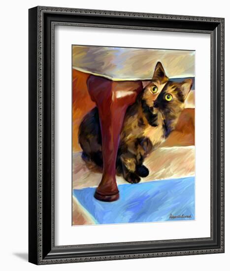 Calico Face-Robert Mcclintock-Framed Art Print