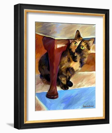 Calico Face-Robert Mcclintock-Framed Art Print