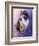 Calico Kitty in the Garden-Jai Johnson-Framed Giclee Print