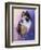 Calico Kitty in the Garden-Jai Johnson-Framed Giclee Print