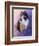 Calico Kitty in the Garden-Jai Johnson-Framed Giclee Print