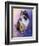 Calico Kitty in the Garden-Jai Johnson-Framed Giclee Print