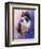 Calico Kitty in the Garden-Jai Johnson-Framed Giclee Print