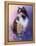 Calico Kitty in the Garden-Jai Johnson-Framed Premier Image Canvas