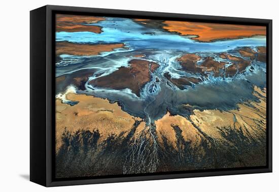 California Aerial - the Desert from Above-Tanja Ghirardini-Framed Premier Image Canvas