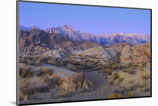 California, Alabama Hills. Sunrise on Lone Pine Peak and Mt Whitney-Don Paulson-Mounted Photographic Print