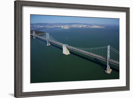 California, Bay Bridge, San Francisco Bay to Yerba Buena Island-David Wall-Framed Photographic Print