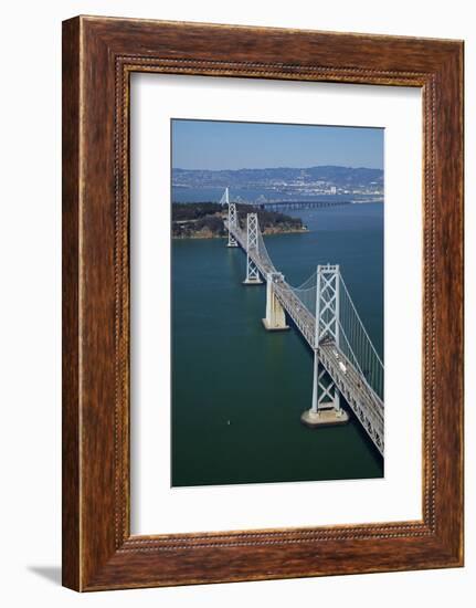 California, Bay Bridge, San Francisco Bay to Yerba Buena Island-David Wall-Framed Photographic Print