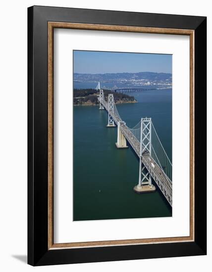 California, Bay Bridge, San Francisco Bay to Yerba Buena Island-David Wall-Framed Photographic Print