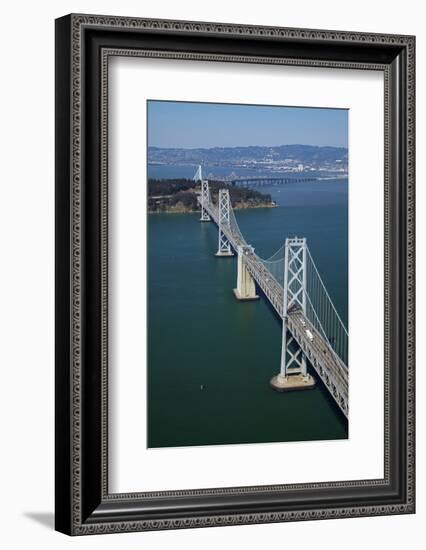 California, Bay Bridge, San Francisco Bay to Yerba Buena Island-David Wall-Framed Photographic Print