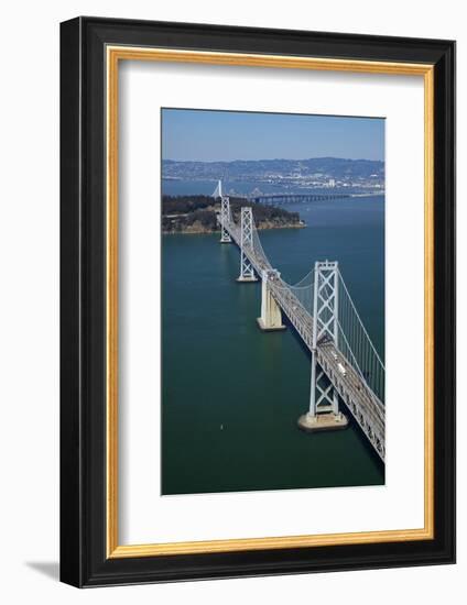 California, Bay Bridge, San Francisco Bay to Yerba Buena Island-David Wall-Framed Photographic Print