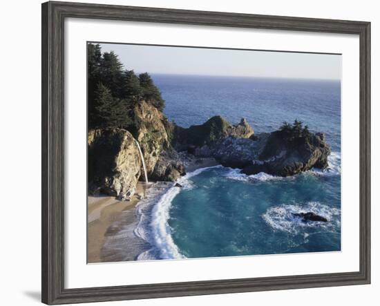 California, Big Sur Coast, Julia Pfeiffer Burns Sp, Mcway Falls-Christopher Talbot Frank-Framed Photographic Print