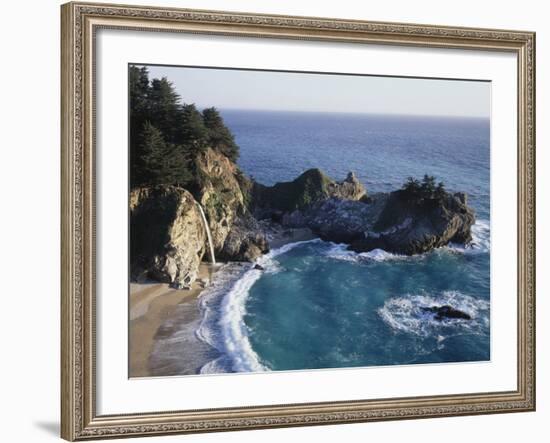 California, Big Sur Coast, Julia Pfeiffer Burns Sp, Mcway Falls-Christopher Talbot Frank-Framed Photographic Print