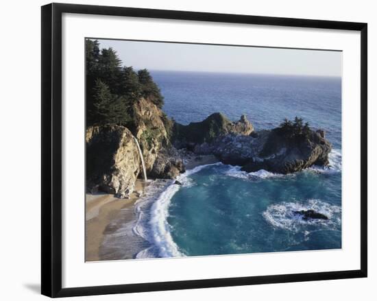 California, Big Sur Coast, Julia Pfeiffer Burns Sp, Mcway Falls-Christopher Talbot Frank-Framed Photographic Print