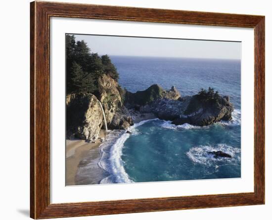 California, Big Sur Coast, Julia Pfeiffer Burns Sp, Mcway Falls-Christopher Talbot Frank-Framed Photographic Print